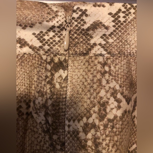 NWT H&M Brown Snake-Print Maxi Skirt - Picture 5 of 7
